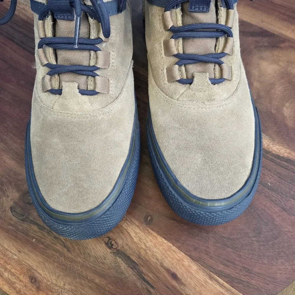 Sperry Striper Storm Sneaker Hightop Tan Suede Men's 8 Water Resistant STS21265